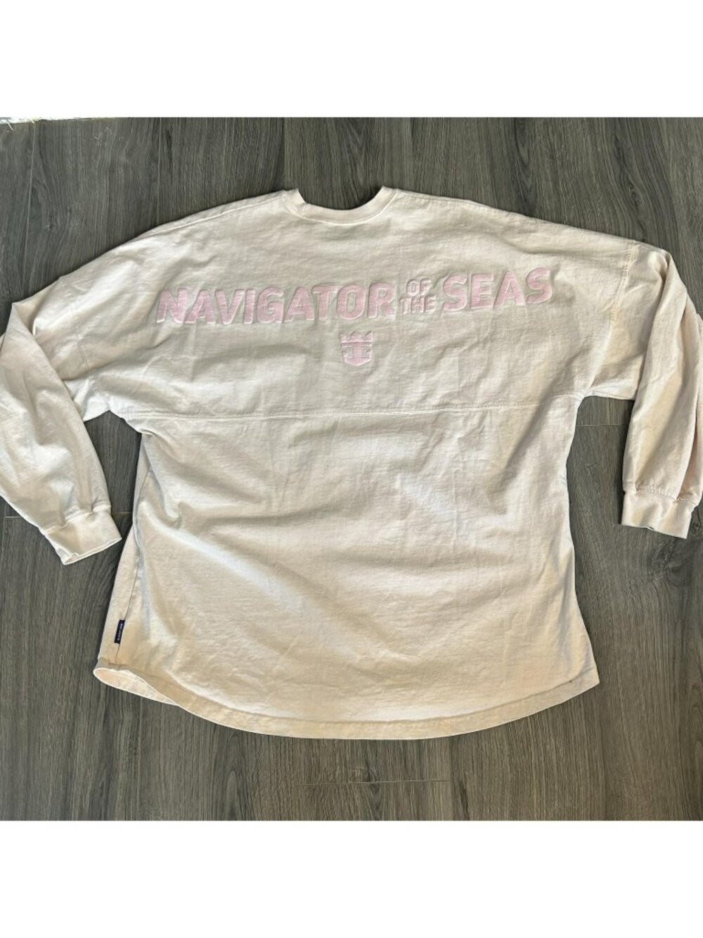 Spirit Jersey Shirt Womens XXL Cream Navigator Of The Seas Glitter Cruise Top